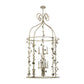 Meyda Lighting Rosa 42" 12-Light 2-Tier Tuscan Ivory Pendant Light With Faux Candlelight