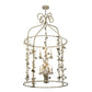Meyda Lighting Rosa 42" 12-Light 2-Tier Tuscan Ivory Pendant Light With Faux Candlelight