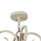 Meyda Lighting Rosa 42" 12-Light 2-Tier Tuscan Ivory Pendant Light With Faux Candlelight