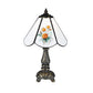 Meyda Lighting Rose Bouquet 12" Mini Table Lamp Base With White Shade Glass