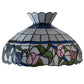 Meyda Lighting Rose Vine 20" Multi-Colored Shade Glass