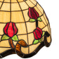 Meyda Lighting Roseborder 12" Multi-Colored Shade Glass