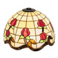 Meyda Lighting Roseborder 12" Multi-Colored Shade Glass