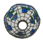 Meyda Lighting Roseborder 22202 7" Multi-Colored Shade Glass