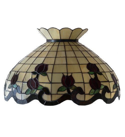 Meyda Lighting Roseborder 23" Multi-Colored Shade