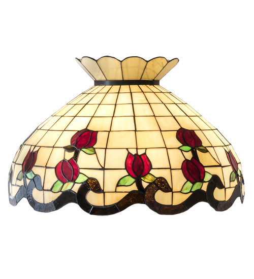 Meyda Lighting Roseborder 23" Multi-Colored Shade