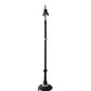 Meyda Lighting Roseborder 62" 3-Light Mahogany Bronze Floor Lamp With Blue & Clear Shade Glass