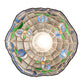 Meyda Lighting Roseborder 7" Antique Mini Pendant Light With Multi-Colored Stained Shade Glass