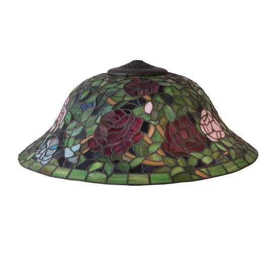 Meyda Lighting Rosebush 20" Multi-Colored Shade Glass