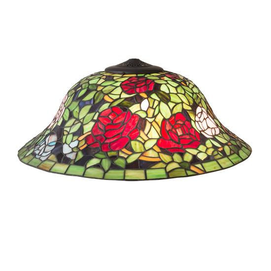 Meyda Lighting Rosebush 20" Multi-Colored Shade Glass