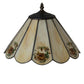 Meyda Lighting Roses 13" Spectrum Beige & Orange Rose Shade Glass