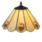 Meyda Lighting Roses 13" Spectrum Beige & Orange Rose Shade Glass