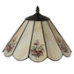 Meyda Lighting Roses 13" Spectrum Beige & Pansy Shade Glass