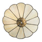 Meyda Lighting Roses 13" Spectrum Beige & Pansy Shade Glass