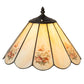 Meyda Lighting Roses 13" Spectrum Beige & Pansy Shade Glass