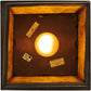 Meyda Lighting Roylance 14" Antique Copper Prime Pendant Light With Honey Amber Art Shade Glass