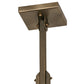 Meyda Lighting Roylance 186351 13" Antique Copper Pendant Light With Silver Mica Shade Glass