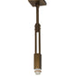 Meyda Lighting Roylance 186351 13" Antique Copper Pendant Light With Silver Mica Shade Glass