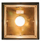 Meyda Lighting Roylance 28909 13" Antique Copper Pendant Light With Silver Mica Shade Glass