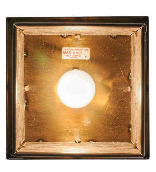Meyda Lighting Roylance 28909 13" Antique Copper Pendant Light With Silver Mica Shade Glass
