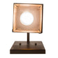 Meyda Lighting Roylance 6" Mahogany Bronze Wall Sconce With Amber Mica Shade Glass