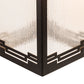 Meyda Lighting Roylance 8" Solar Black Solid Mount Wall Sconce With Clear Seeded Shade Glass