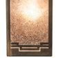 Meyda Lighting Roylance 9" Antique Copper Solid Mount Wall Sconce With Silver Mica Shade Glass