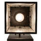 Meyda Lighting Roylance 9" Solar Black Solid Mount Wall Sconce With Clear Seeded Shade Glass