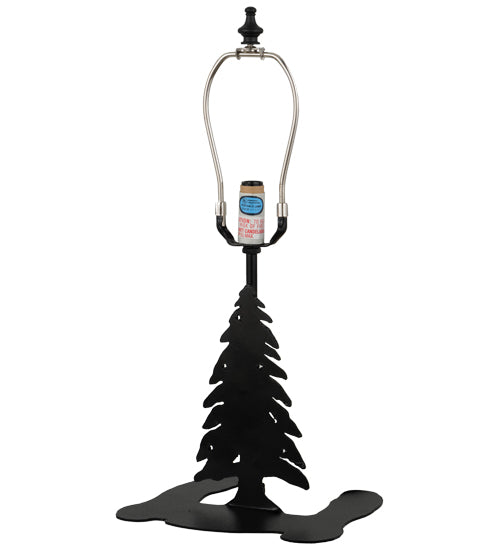 Meyda Lighting Ruffed Grouse 17" Textured Black Accent Table Lamp With Amber Mica Shade Glass