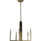 Meyda Lighting Rula 20" 5-Light Brushed Nickel Chandelier
