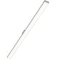 Meyda Lighting Ruland 73" LED Raw Aluminum Embedded Wall Luminaire Flush Mount Light With White Statuario Idalight Shade