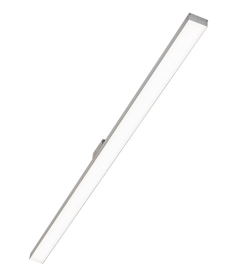 Meyda Lighting Ruland 73" LED Raw Aluminum Embedded Wall Luminaire Flush Mount Light With White Statuario Idalight Shade