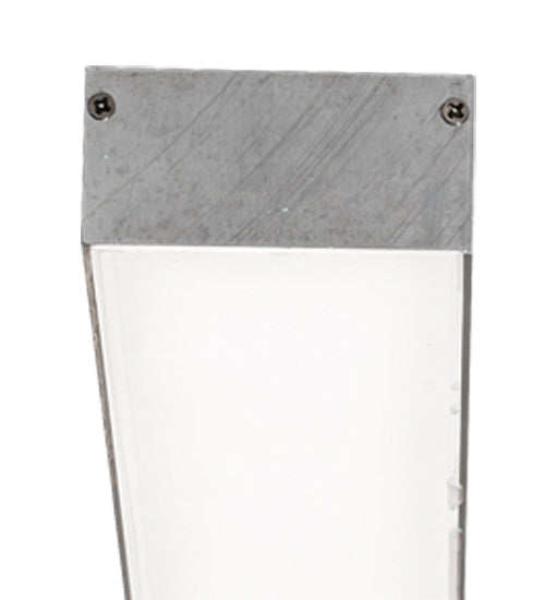 Meyda Lighting Ruland 73" LED Raw Aluminum Embedded Wall Luminaire Flush Mount Light With White Statuario Idalight Shade