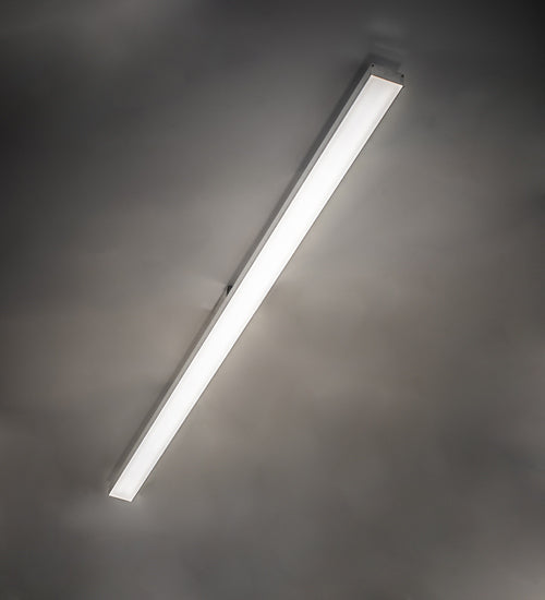 Meyda Lighting Ruland 73" LED Raw Aluminum Embedded Wall Luminaire Flush Mount Light With White Statuario Idalight Shade