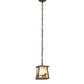 Meyda Lighting Running Horses 10" Antique Copper Pendant Light With Silver Mica Shade Glass