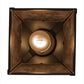 Meyda Lighting Running Horses 10" Timeless Bronze Pendant Light With Silver Mica Shade Glass