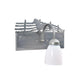 Meyda Lighting Running Horses 13" Silver Wall Sconce With White Shade Glass and Left Horse Design