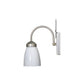 Meyda Lighting Running Horses 13" Silver Wall Sconce With White Shade Glass and Right Horse Design