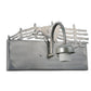 Meyda Lighting Running Horses 13" Silver Wall Sconce With White Shade Glass and Right Horse Design