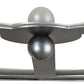Meyda Lighting Running Horses 19" 2-Light Blackened Pewter Semi-flush Mount Light With Contrail Mist Idalight Shade