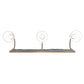 Meyda Lighting Running Horses 27" 3-Light Industrial Steel Vanity Light With White Opal Shade Glass