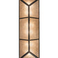 Meyda Lighting Running Horses 54" 6-Light Timeless Bronze Island Inverted Pendant Light With Silver Mica Shade Glass
