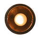 Meyda Lighting Running Horses 6" Antique Copper Mini Pendant Light With Amber Mica Shade Glass