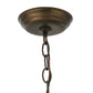 Meyda Lighting Running Horses 6" Antique Copper Mini Pendant Light With Amber Mica Shade Glass