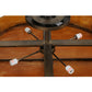 Meyda Lighting Rustic 42" 4-Light Antique Copper Prime Semi-flush Mount Ceiling Light With Honey Amber Shade Glass