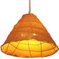 Meyda Lighting Rustic Chic 48" 3-Light Nickel & Oil Rubbed Bronze Pendant Light With Sandalwood Shade
