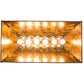 Meyda Lighting Rustlers 33" 6-Light Antique Copper Island Pendant Light With Amber Mica Shade Glass