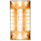 Meyda Lighting Rustlers 33" 6-Light Metallic Bronze Island Pendant Light With Amber Mica Shade Glass