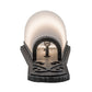 Meyda Lighting Sabia 7" Antique Iron Gate Wall Sconce With Statuario Idalight Shade