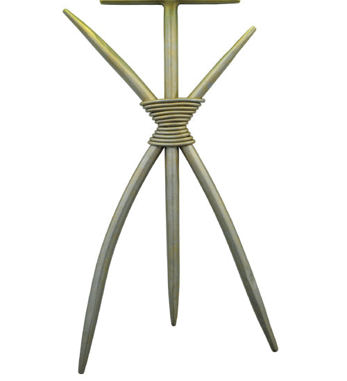 Meyda Lighting Sabre 10" LED Champagne Silver Metallic Wall Sconce With White Eggshell Fabric Shade